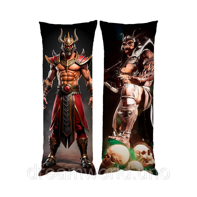 Подушка дакімакура Шао Кан Mortal Kombat декоративна подушка для обіймання 60х180 Харків - фото 1