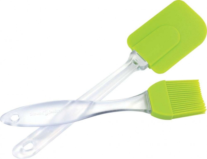 Набор кисточка +лопатка силиконовые Винница - изображение 1