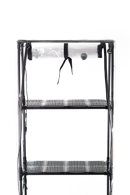 Міні-теплиця з фіто світлом для дому Sezam XL Black Wheels з коліщатками на фіксаторах Бориспіль - фото 2