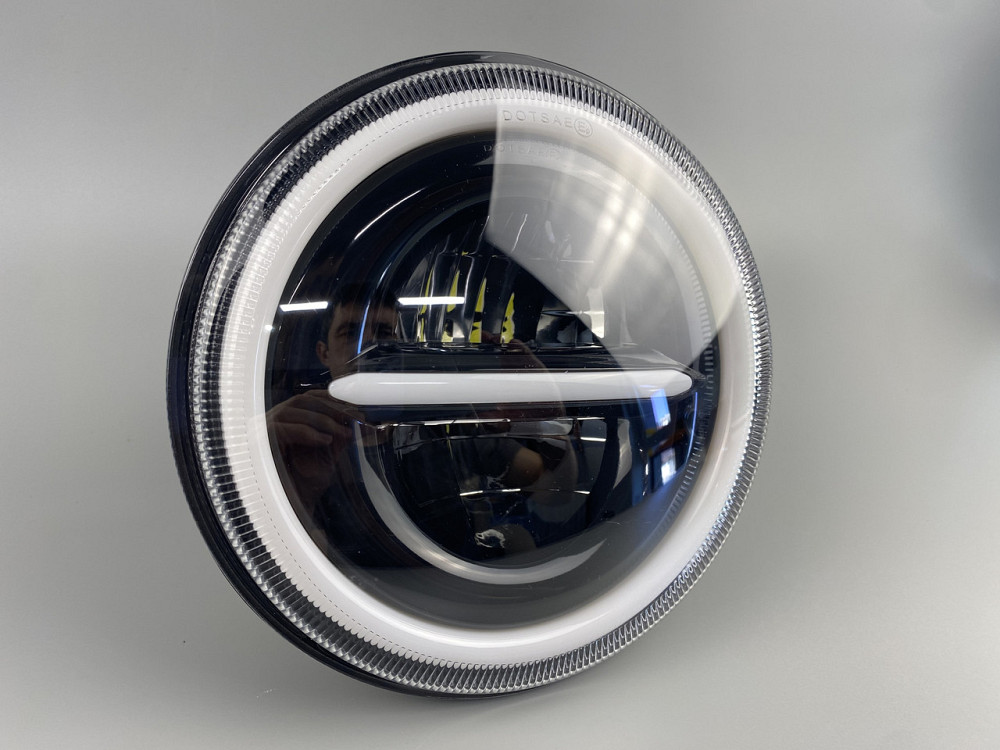 Світлодіодна фара кругла LED 65W лампа для модифікованого світла, Автомобільні світлодіодні фари Мукачево - фото 3