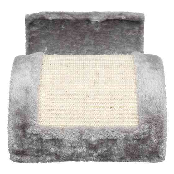 Когтеточка-волна Trixie Wave для котов плюш/сизаль серая 29x18x50 см Киев