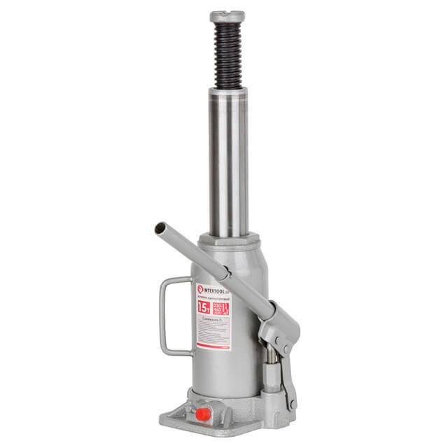 Домкрат "стовпчик" одноштоковий 15т, 230-460 мм INTERTOOL GT0027 Київ - фото 3