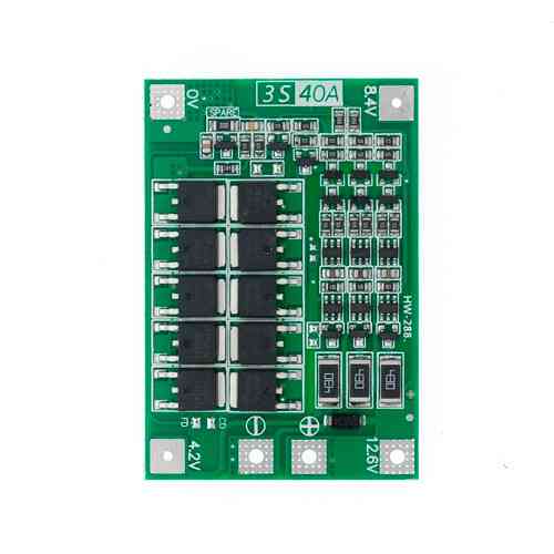 BMS контроллер HW-288 3S 40A с балансировкой для Li-ion аккумуляторов 18650 BMS контроллер HW-288 3S Киев