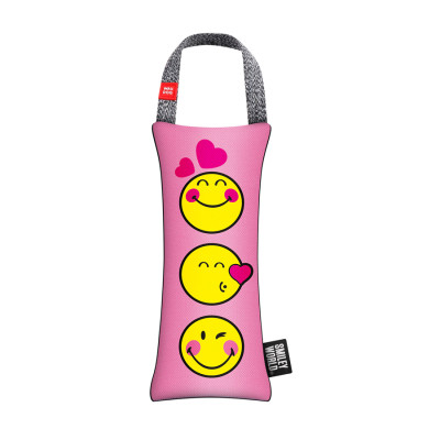 Игрушка для собак WAUDOG Fun с пищалкой "Смайлики на розовом" L (631-0187) Винница - изображение 1