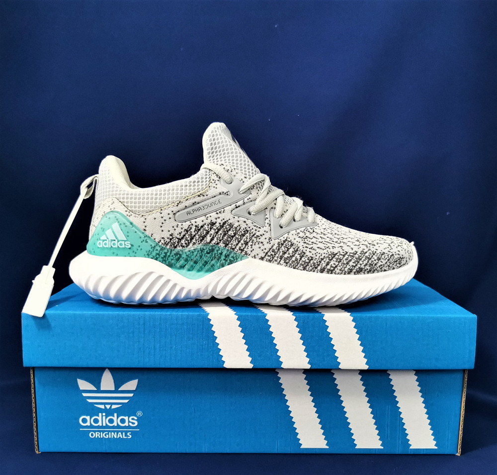 Кросівки Чоловічі Adidas Alphabounce Сірі Адідас (розміри: 42) Відео Огляд Дніпро - фото 1