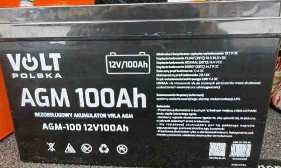 Акумулятор Volt AGM Polska 100ah блекаут інвертор авто зарядка. Харків