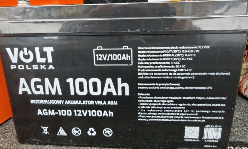 Аккумулятор Volt AGM Polska 100ah блэкаут инвертор авто зарядка. Харьков - изображение 3
