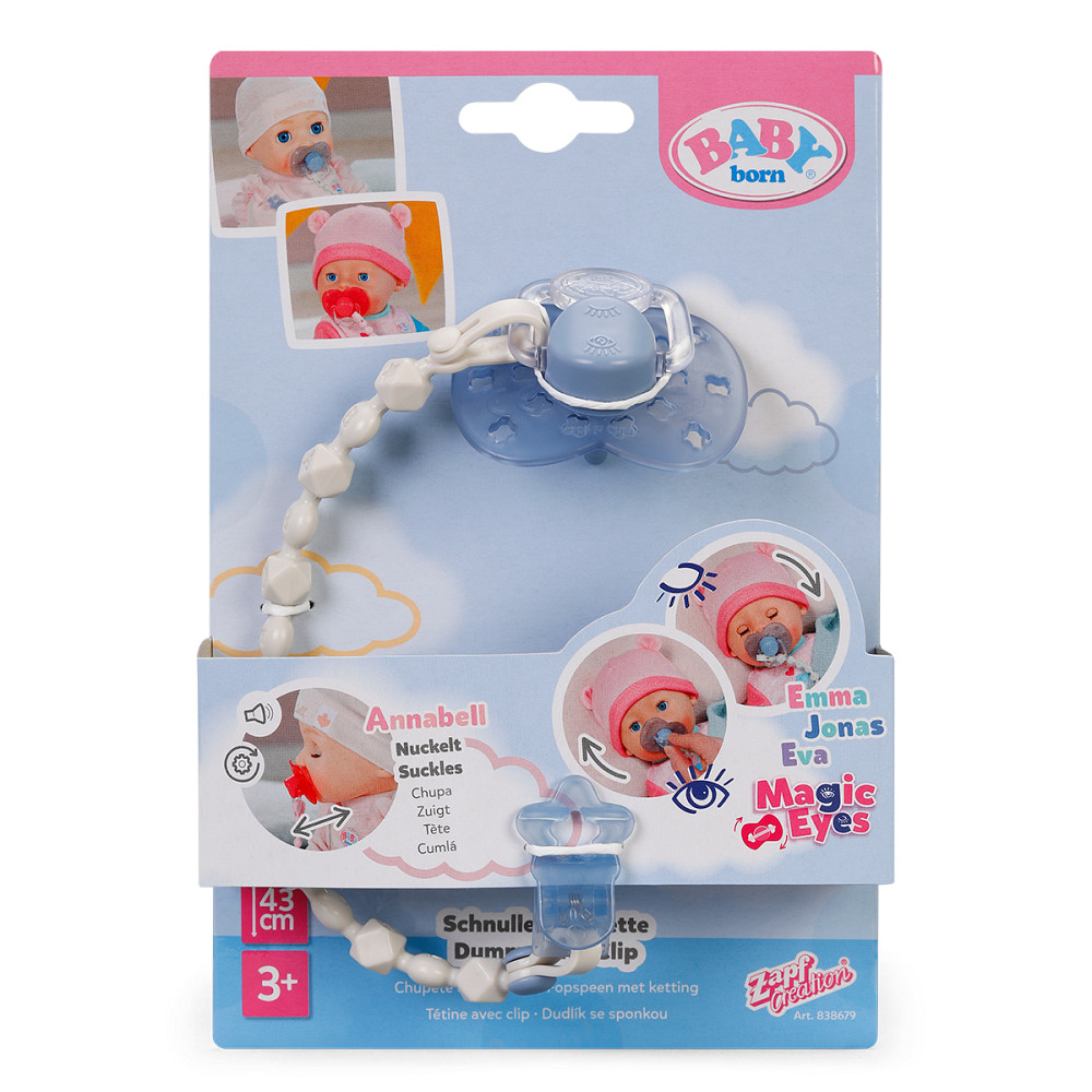 Пустушка для ляльки Baby Born на кліпсі (блакитна) Днепр - изображение 1