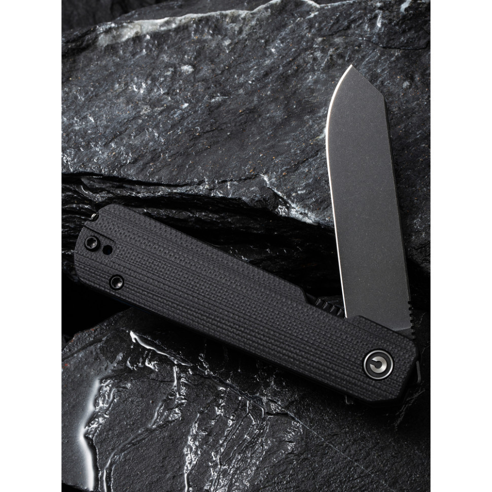 Ніж складаний кишеньковий Civivi Sendy, (7.2 см) Nitro-V / G10 чорний Київ - фото 14