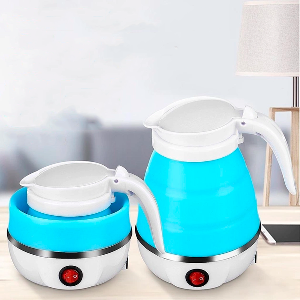 Складной электрочайник из силикона,600 мл,YS-2008,Голубой SBR Киев - изображение 1
