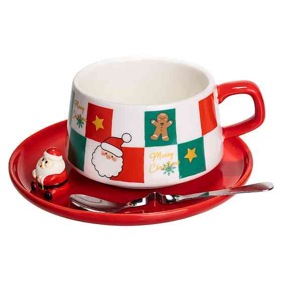 Yiwu Новорічний різдвяний порцеляновий набір «Святковий ранок» 250 мл Yiwu FM-CS-10C Коломия