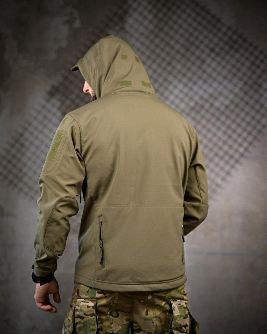 Тактична куртка софтшел LINKOLN олива ПП7948 Одеса - фото 4