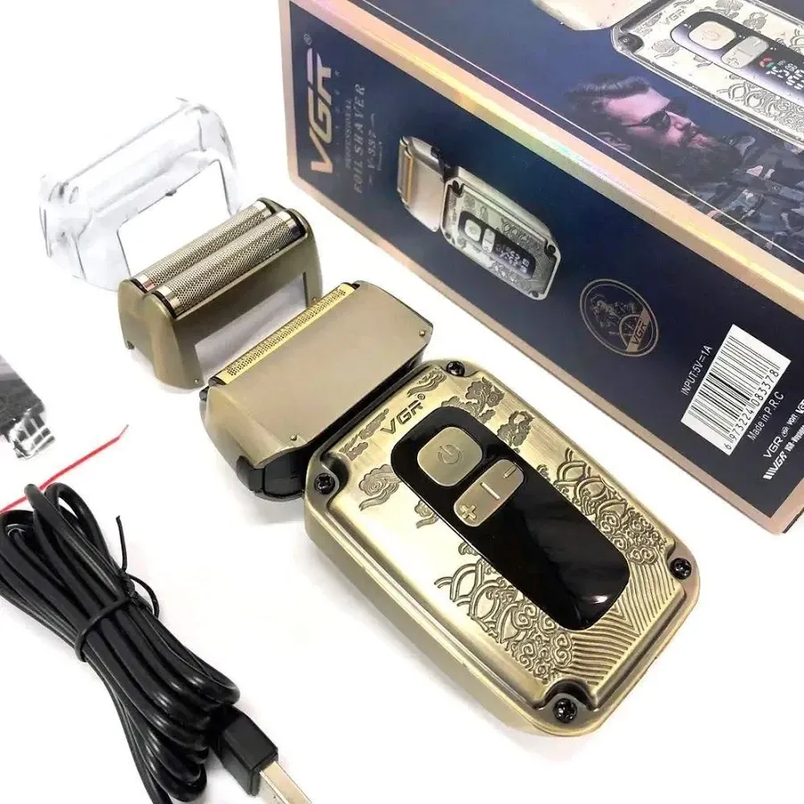 Електробритва VGR V337 акумуляторна з потрійною плаваючою головкою, нержавіючі леза, USB, водонепроникна Одеса - фото 9