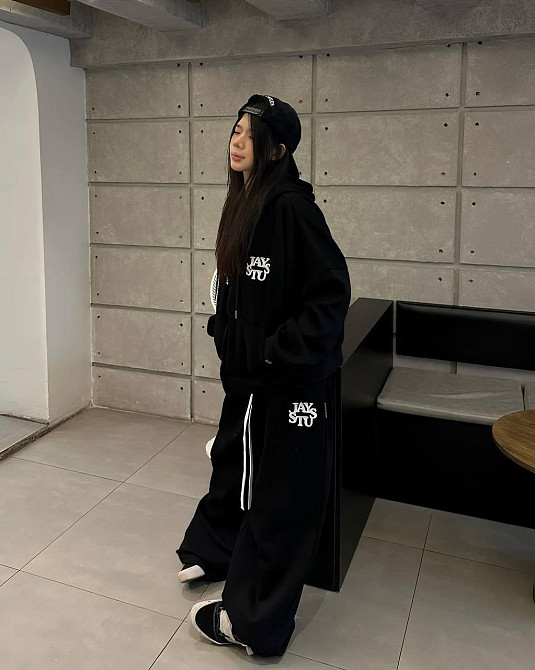 Жіночий теплий оверсайз костюм двійка  трьохнитка на флісі Одеса - фото 4