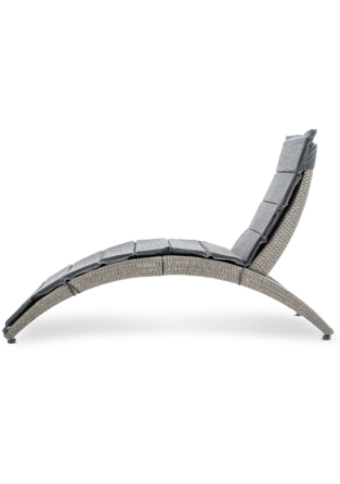 Садовий шезлонг Di Volio Ciampino сіро/графітовий Київ