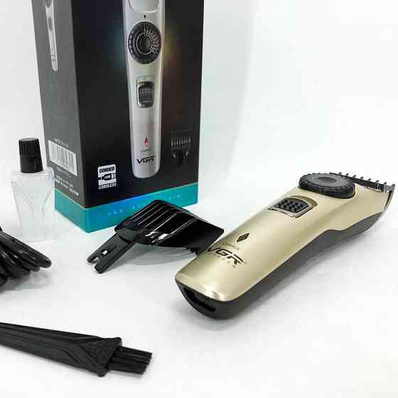 Машинка для стрижки з насадками бездротова VGR V-031, Бездротовий тример для стрижки волосся FG-55 Київ