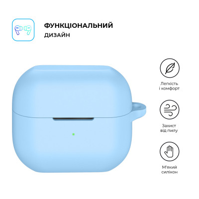 Чехол для наушников Armorstandart Hang Case для Samsung Galaxy Buds 3/3 Pro Light Blue (ARM79986) Винница - изображение 2