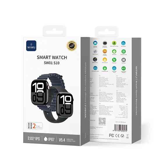 Смарт-часы WIWU Smart Watch SW01 Black Одесса