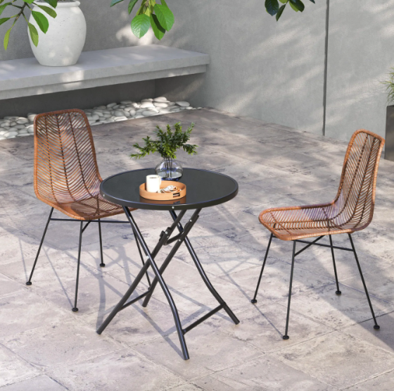 Стіл садовий Costway Mix складаний круглий Киев