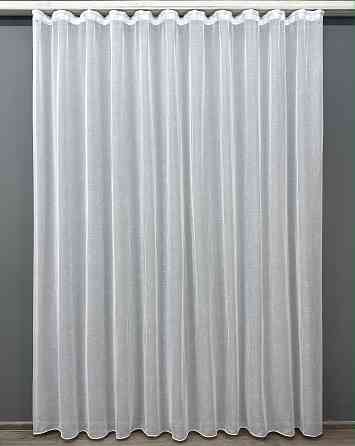 Тюль VR-Textil 115т Лен однотонный Белый 500х270 см (43-006) Киев