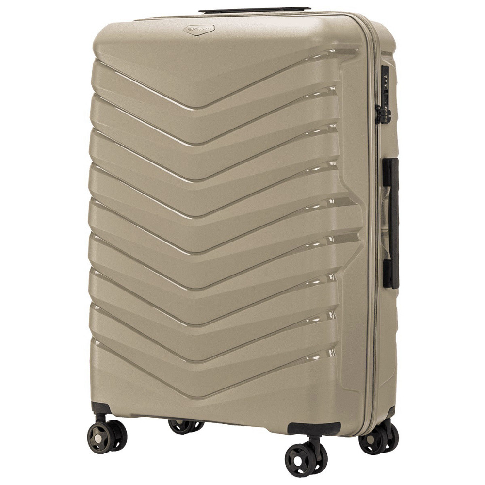 Чемодан полипропиленовый WINGS PHX01 большой 75 см шампань Киев - изображение 1