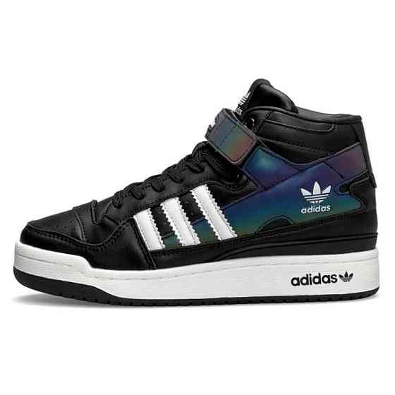 Високі Термо Кросівки Adidas Єврозима Шкіряні Чоловічі Черевики Адідас Чорні (розміри: 41,42,43,44,45,46) Дніпро