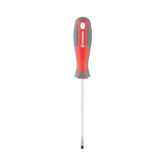 Викрутка шлицьова, SL4,0×100 мм, Cr-V INTERTOOL VT-3303 Киев
