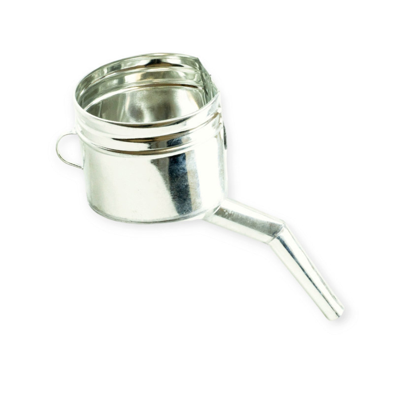 Лейка для топлива металл - носик изогнутый тонкий 