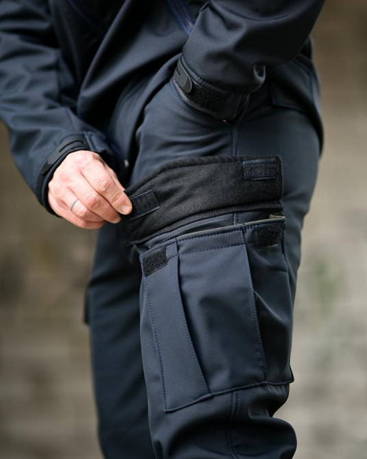 Демисезонный тактический костюм софтшел DEMENTIOZ синий ДСНС ВТ6840 Одесса - изображение 8