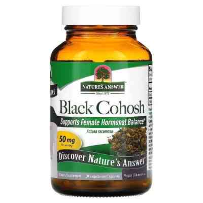 Трави Nature&apos;s Answer Клопогон, 50 мг, Black Cohosh, Full Spectrum Herb, 90 вегетаріанських кап (NTA-16126) Вінниця