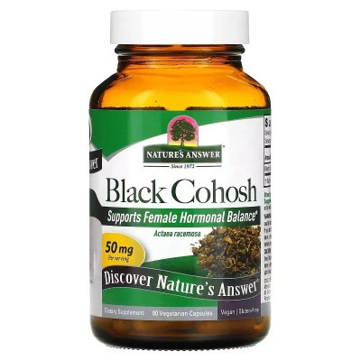 Трави Nature&apos;s Answer Клопогон, 50 мг, Black Cohosh, Full Spectrum Herb, 90 вегетаріанських кап (NTA-16126) Вінниця - фото 1