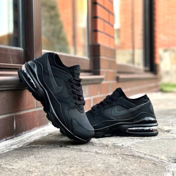 Чоловічі Чорні Термо Кросівки Nike Air Max Шкіряні Найк Єврозима (розміри: 41,42,43,44,45) — 93-1 Відео Огляд Дніпро - фото 6