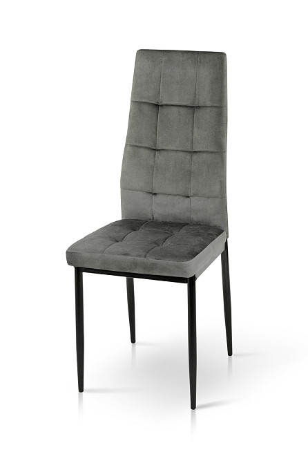 Стілець Айс, чорний/велюр графіт Київ - фото 1