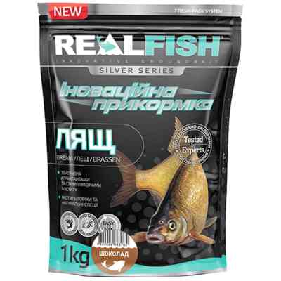 Прикормка Real Fish Silver Series Лящ Шоколад 1kg (809.00.32) Вінниця