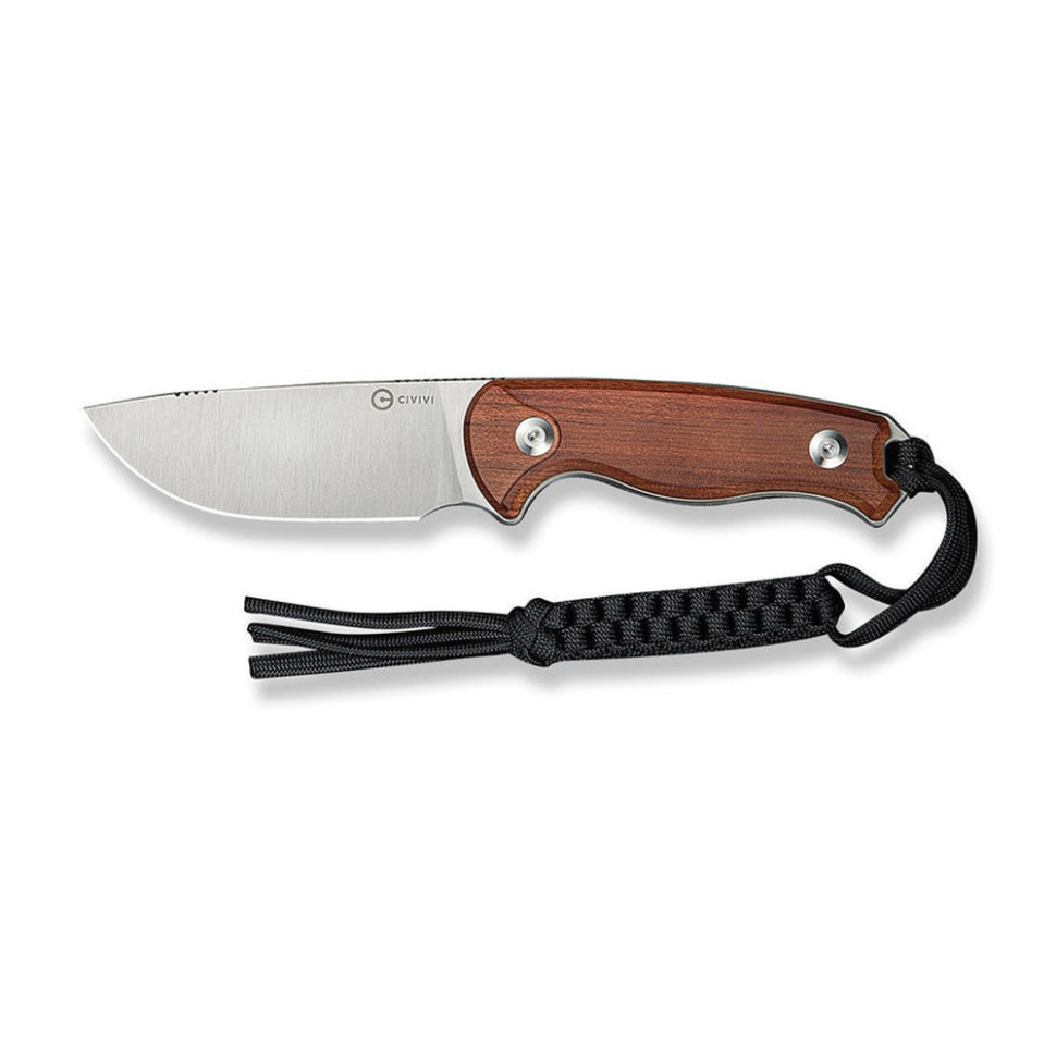 Нож фиксированный тактический Civvi Timberbark, (8.1 см) 14C28N / Guibourtia Wood Киев - изображение 4