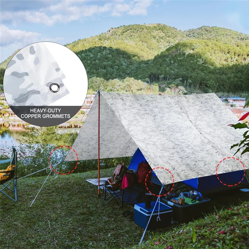 Пончо белый камуфляж мультикам зима накидка дождевик тент укрытие Одесса - изображение 4