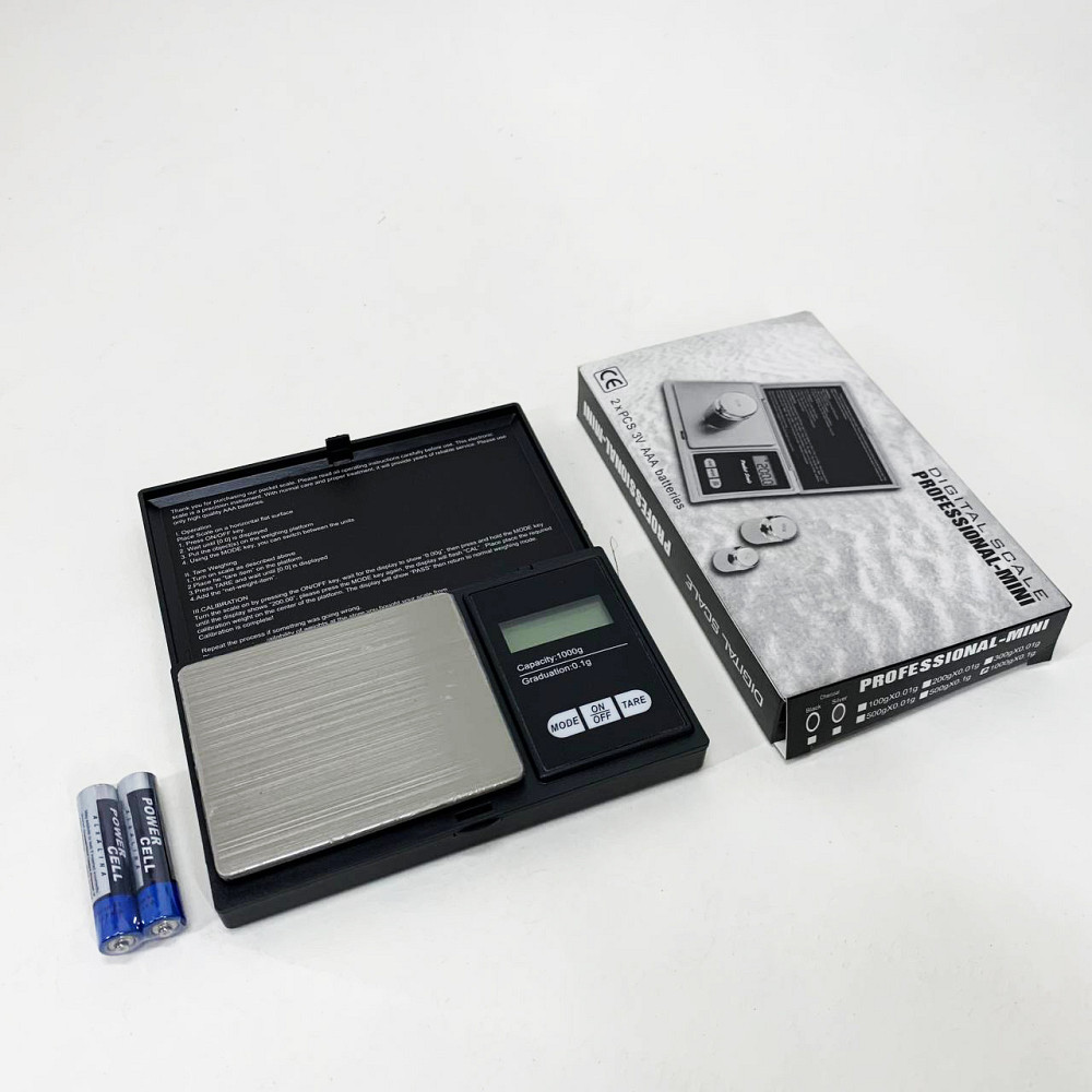 Суперточні ваги 1000г, Маленькі електронні ваги для зважування Ювелірні з точністю до грама KC-33 Львів - фото 2