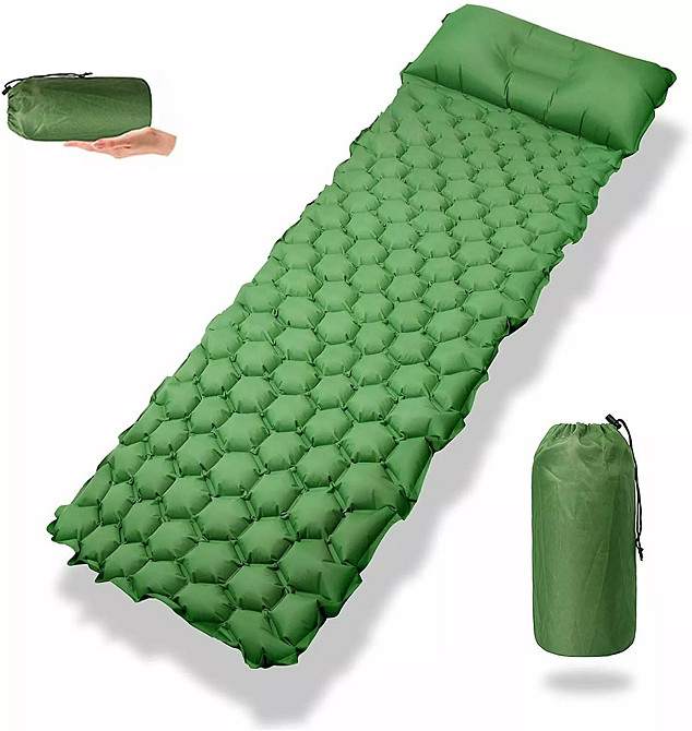 Надувний туристичний килимок-матрац 190x60x5 см WMC-TRI-017 Одесса - изображение 1