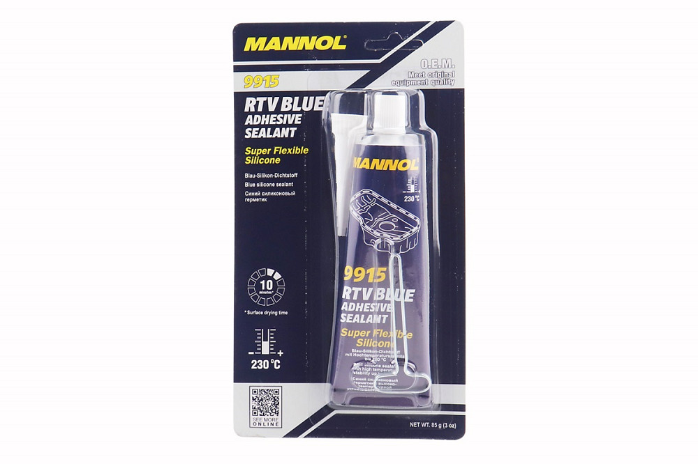 Герметик силіконовий високотемпературний СИНІЙ "RTV Adhesive Sealant Blue" 85g Київ - фото 1