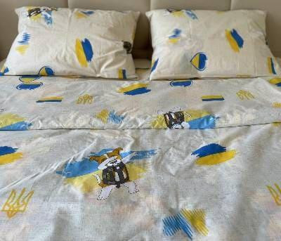 Ecotton Комплект постільної білизни Ecotton полуторний 150х215 см Пес Патрон бежевий Коломыя - изображение 1