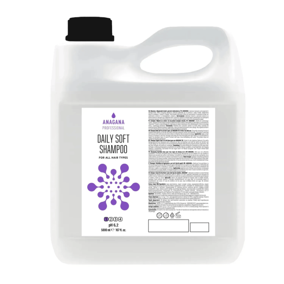 Шампунь Щоденний м'який для всіх типів волосся DAILY SOFT SHAMPOO for all hair types ANAGANA 5000 мл Винница