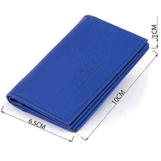 Визитница-книжка ST Leather 19219 Синяя Киев