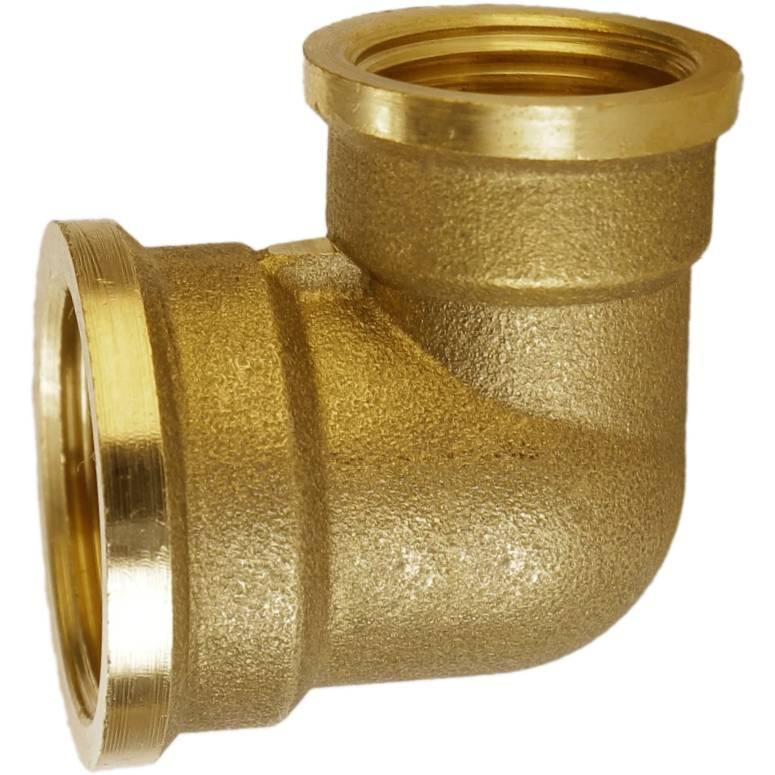 Уголок редукционный латунный 3/4″ВР х 1/2″ВР штампованный А0112А VA (000027728) Киев - изображение 1