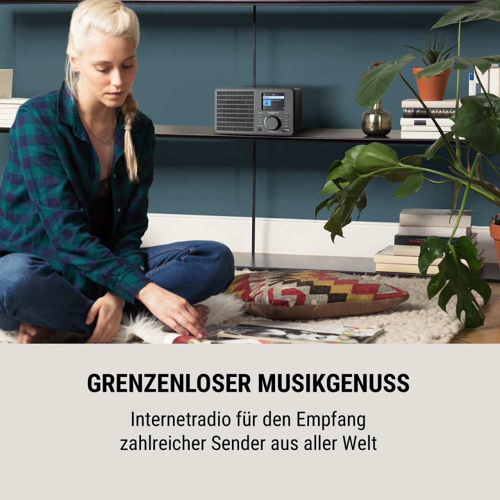 Інтернет-радіо TuneUp 5 Вт WLAN USB Дисплей HCC Лінійний вихід темно-сірий Темно-сірий (Німеччина, читати Рівне - фото 2