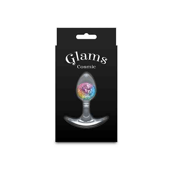 Анальна пробка NS Novelties Cosmic Glams — Small — Rainbow Sex Aura Київ