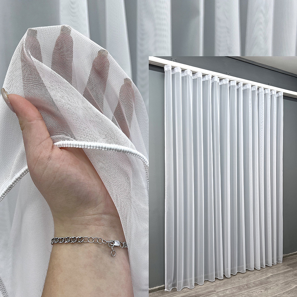 Тюль VR-Textil 1964т Французька сітка Belle Білий 400х270 см (42-0973) Київ - фото 1