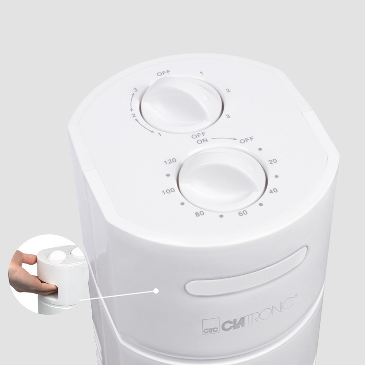 Колонний вентилятор 3 рівні швидкості з таймером Clatronic TVL (3770) 35 Вт Нововолинськ - фото 5