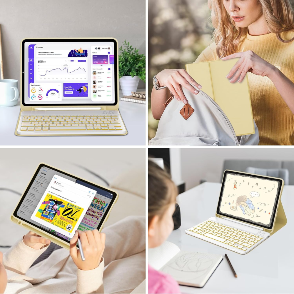 Чехол-клавиатура JADEMALL для iPad 10 (10.9