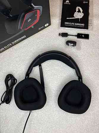 Игровая гарнитура Corsair VOID ELITE Surround 7.1 с микрофоном, совместимая с PC, PS4, Xbox, CA-9011 Киев