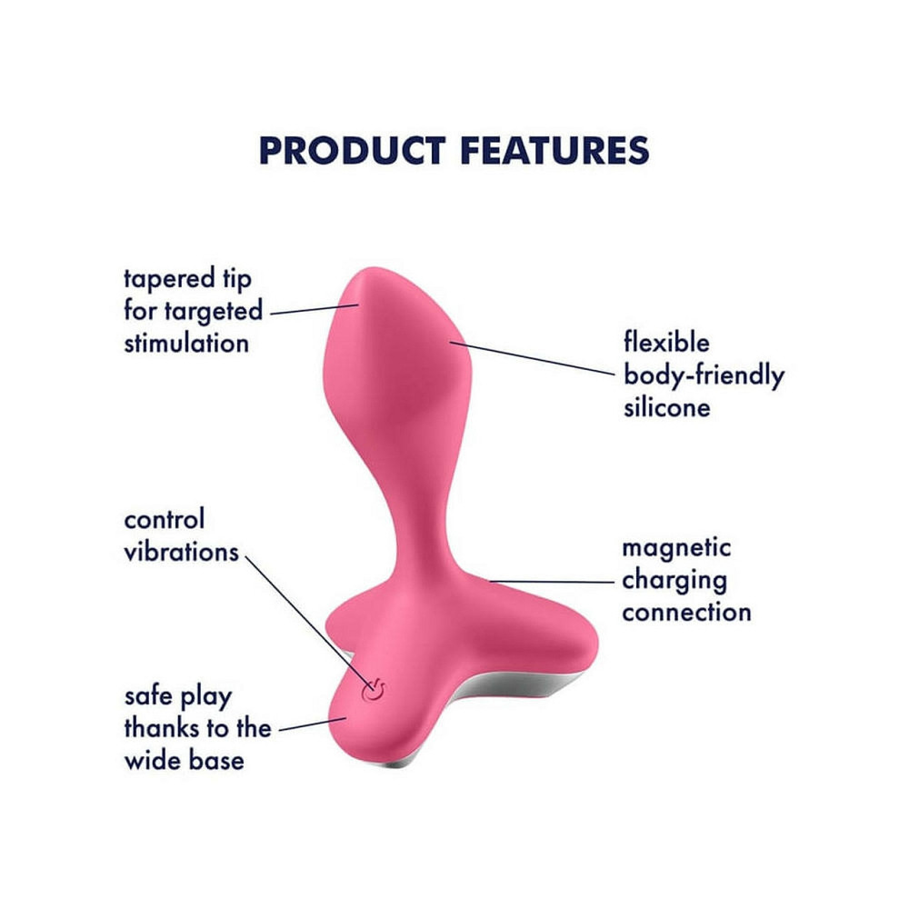 Анальная пробка с вибрацией в футуристическом дизайне Satisfyer Game Changer, розовый Sex Aura Киев - изображение 3